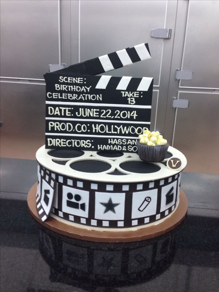 Movie Film Reel Cake