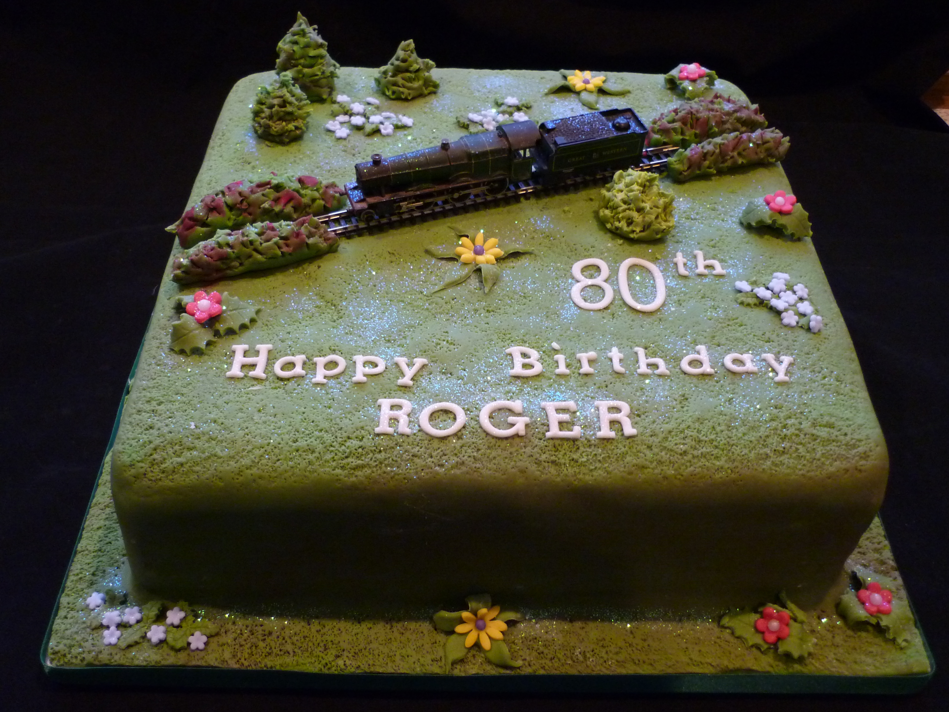 Steam Train Birthday Cake