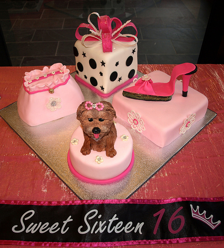 Sweet 16 Birthday Cake