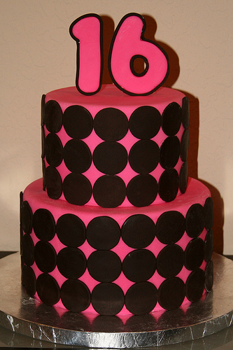 Sweet 16 Birthday Cake