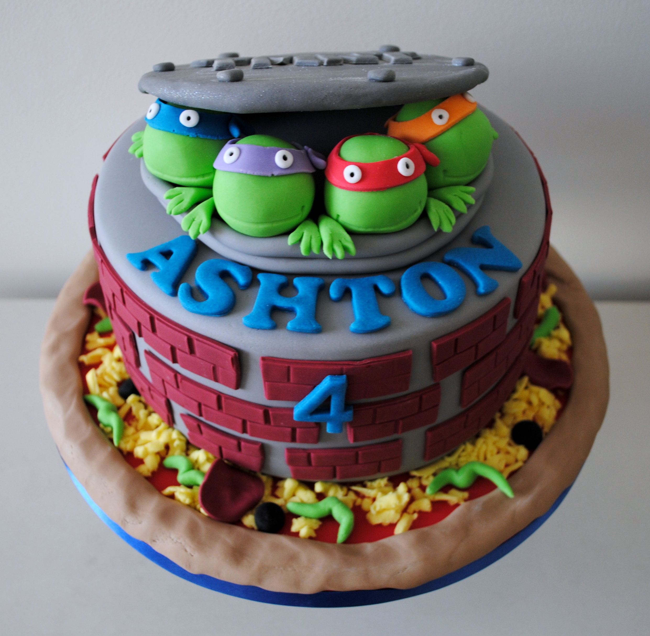 Teenage Mutant Ninja Turtles Birthday Cake