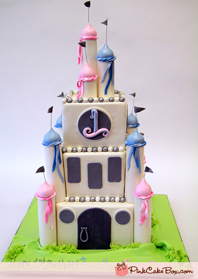 1st Birthday Princess Castle Cake