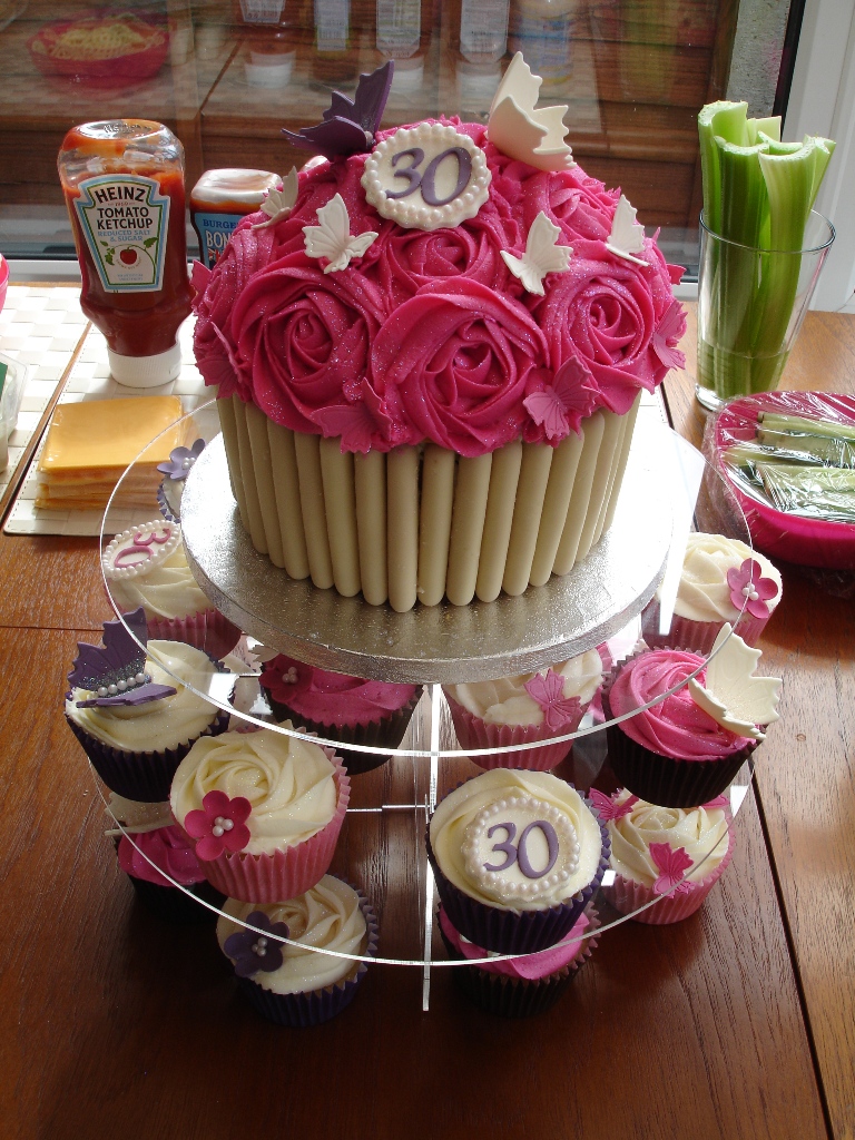 30th Birthday Cupcake Cake Ideas