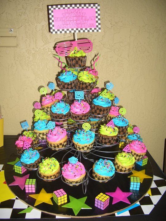 80s Cupcakes