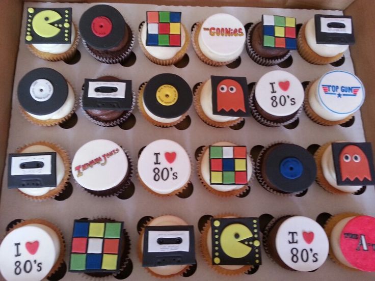 80s Cupcakes