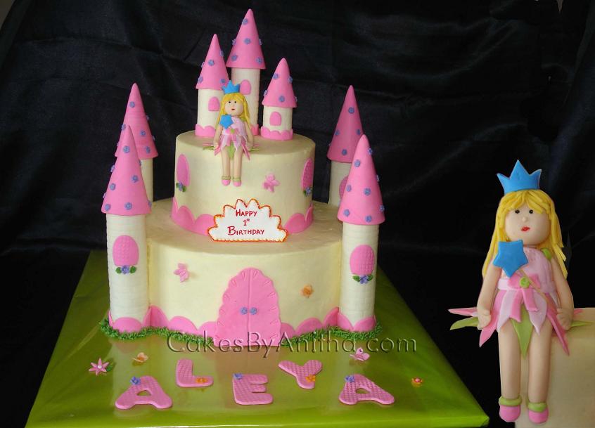 Baby Girl Princess Birthday Cake