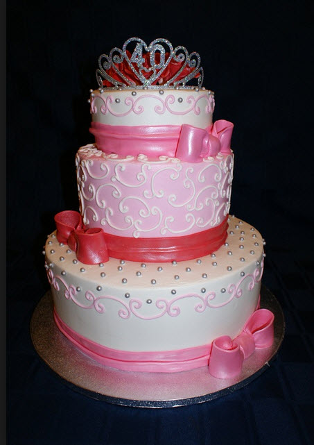 Beautiful Baby Girl Birthday Cake