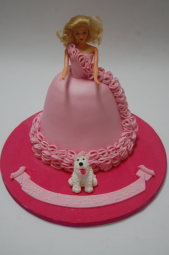 Beautiful Pink Birthday Cake