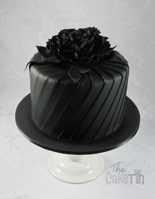 Black Birthday Cake