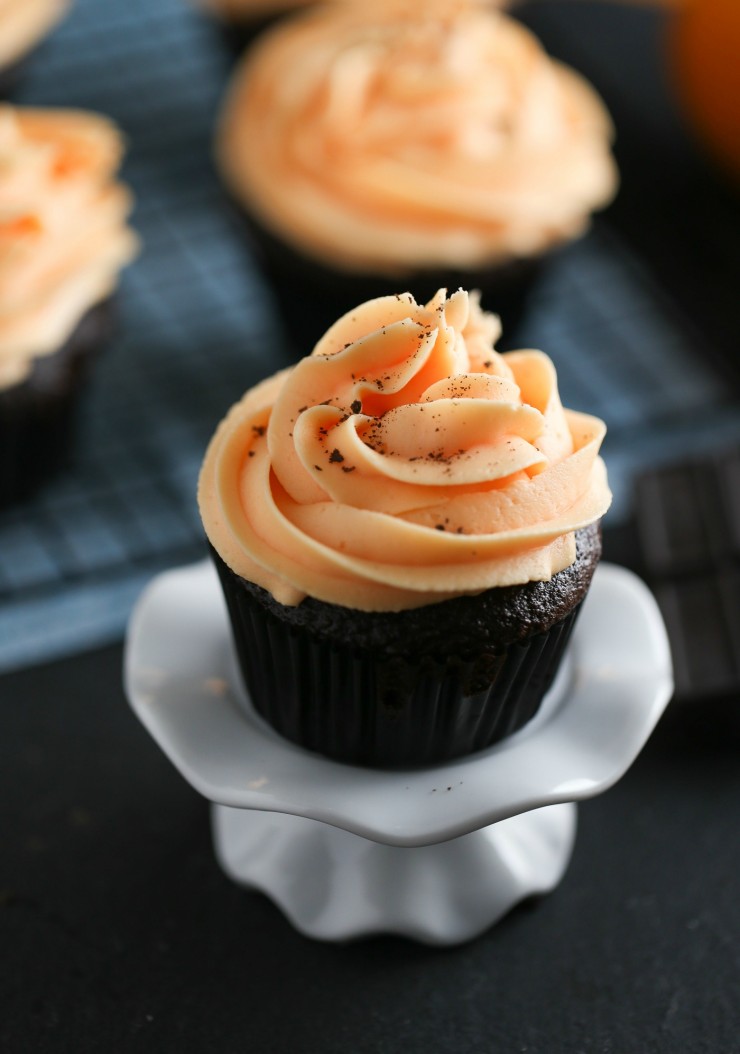 Chocolate Orange Cupcakes with Buttercream Frosting