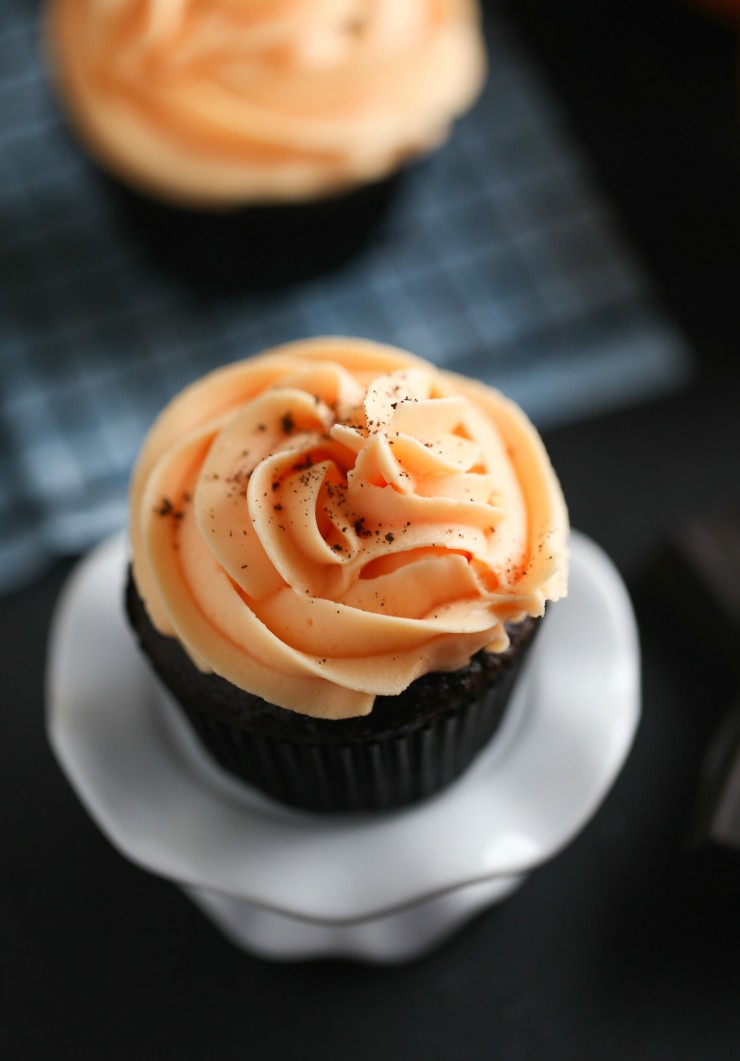 Chocolate Orange Cupcakes with Buttercream Frosting