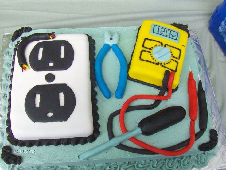 Electrician Birthday Cake