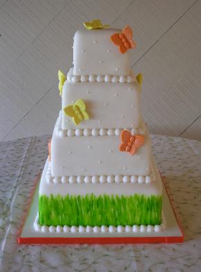 Grass Wedding Cake