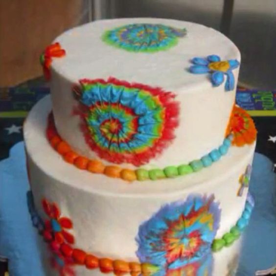 Hippie Birthday Cake Ideas