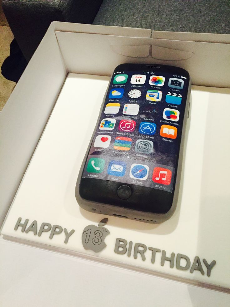 iPhone Cell Phone Birthday Cakes