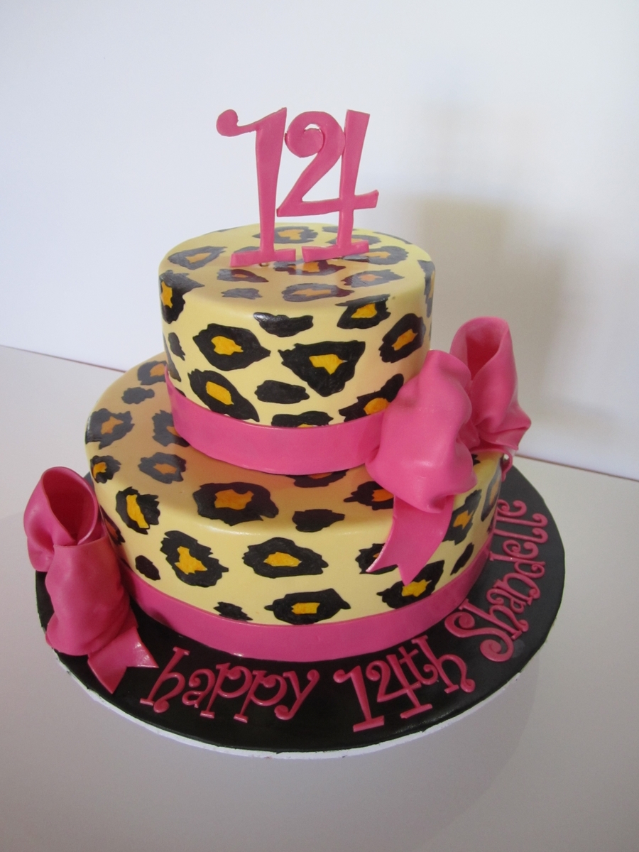 Leopard Print Cake