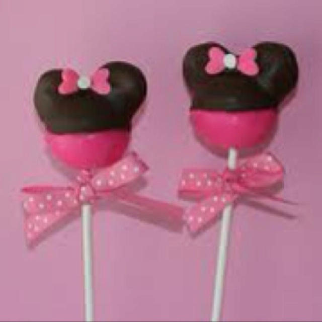 8 Photos of Minnie Mouse Cakes Pop Molds