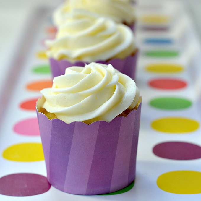 Orange Cupcakes with Buttercream Frosting