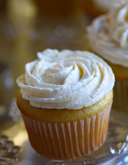 Orange Cupcakes with Buttercream Frosting