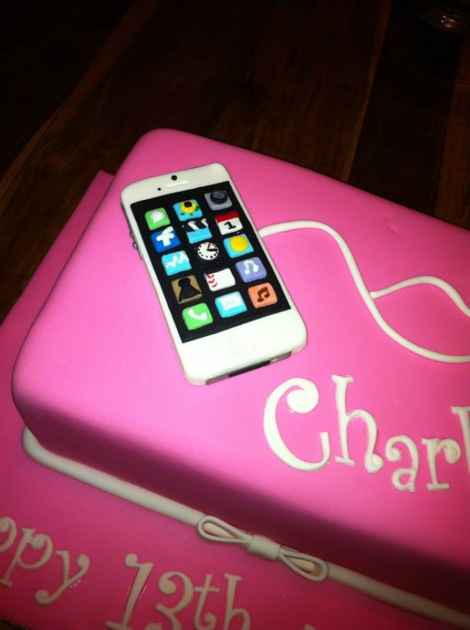 Phone Birthday Cakes for Girls