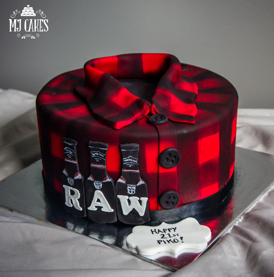 Plaid Birthday Cake