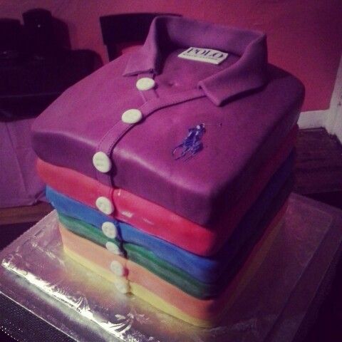 Polo Shirt Birthday Cake