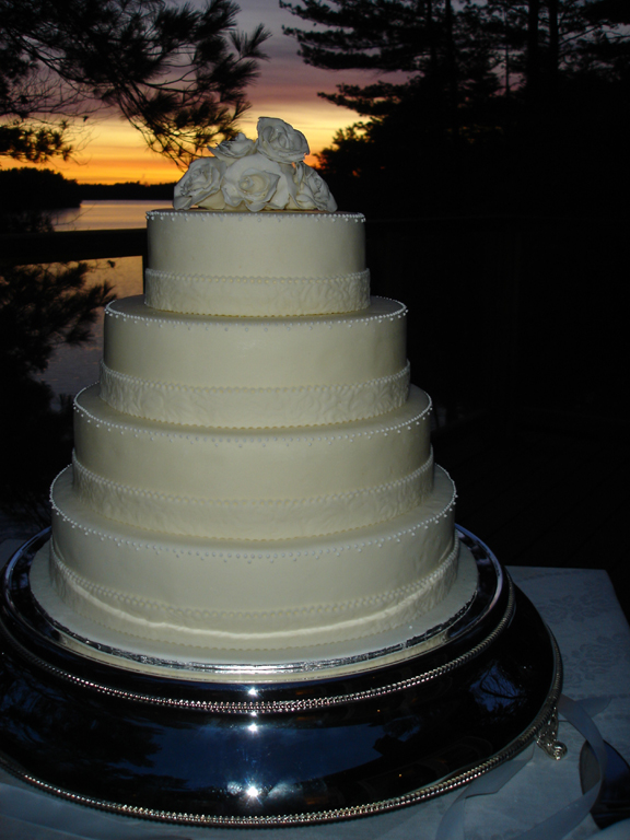 Sunset Wedding Cake