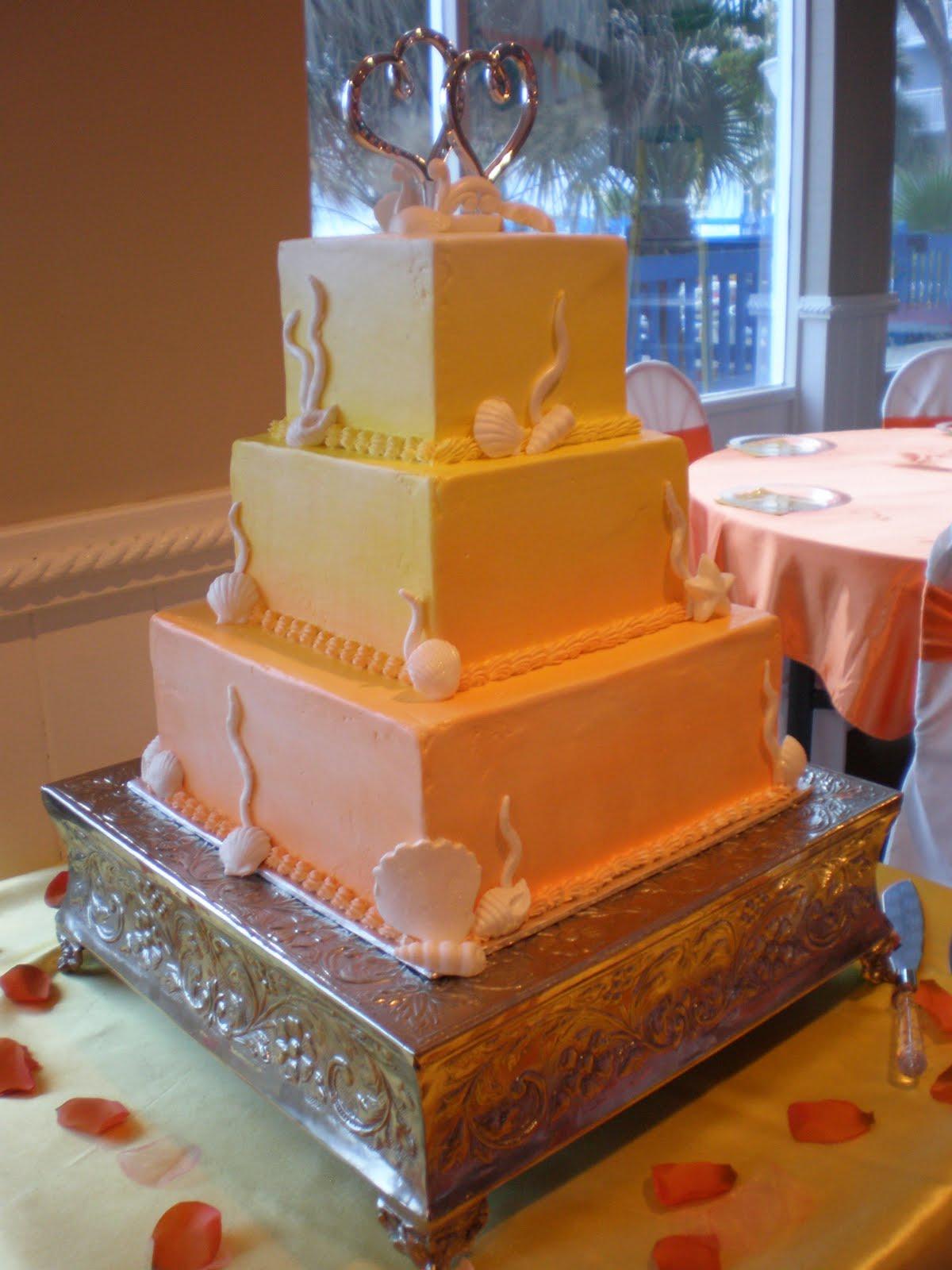 Sunset Wedding Cake