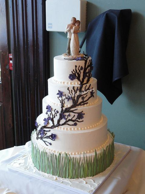 Wedding Cake with Tree Branches