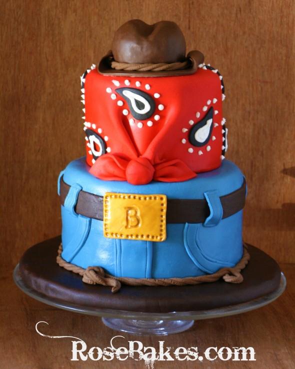 Western Cowboy Cake Toppers for Birthdays