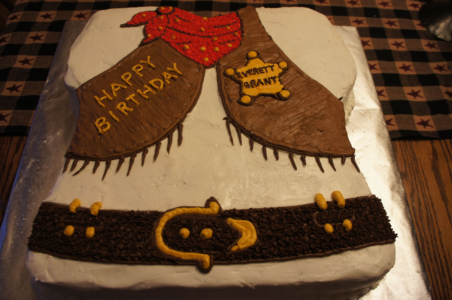 Western Cowgirl Birthday Cake