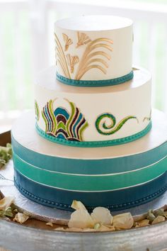 Art Deco Wedding Cake