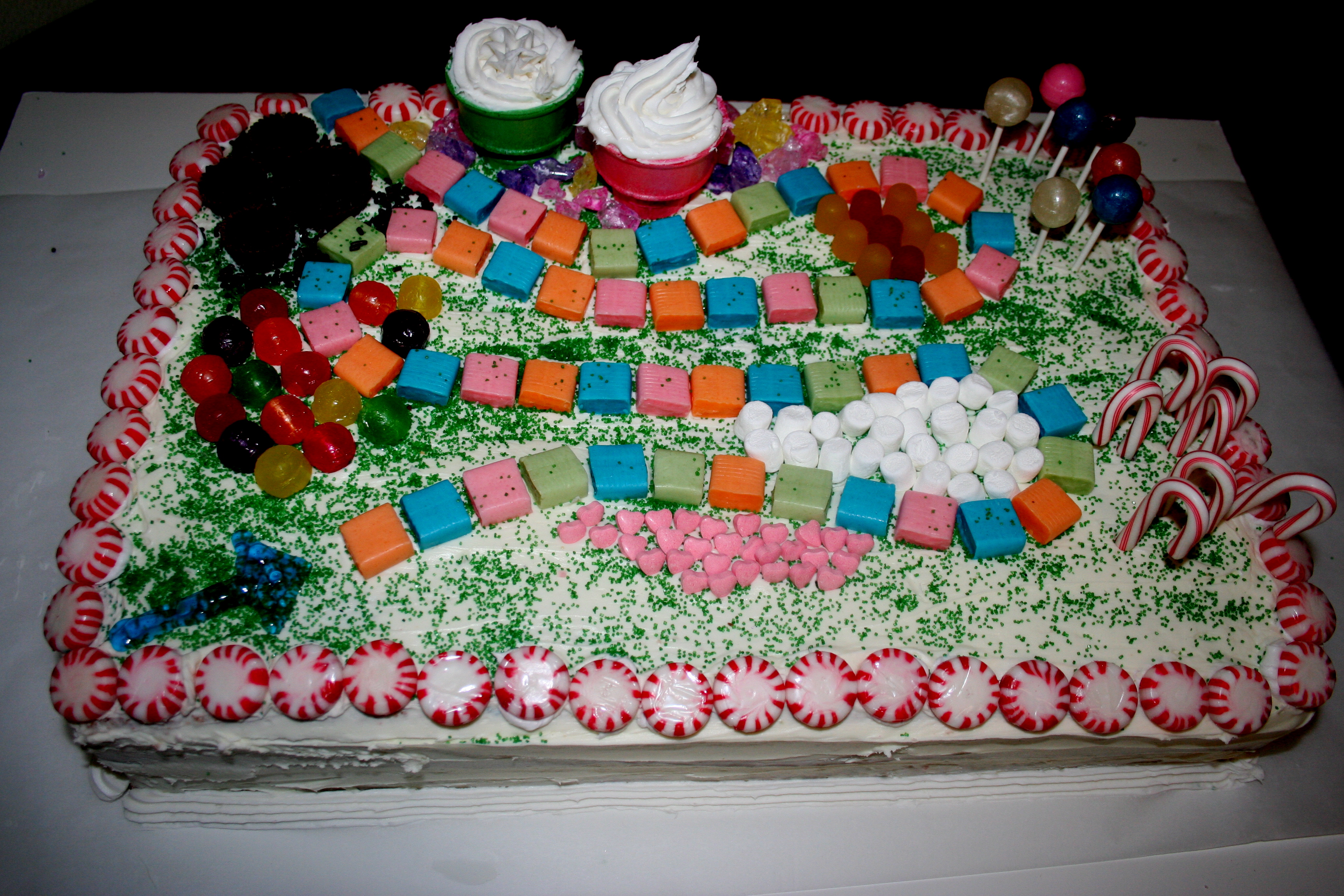 Candyland Board Game Cake