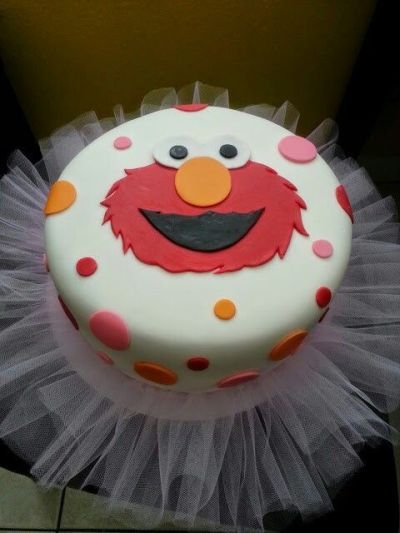 Girls Elmo Birthday Cake Ideas