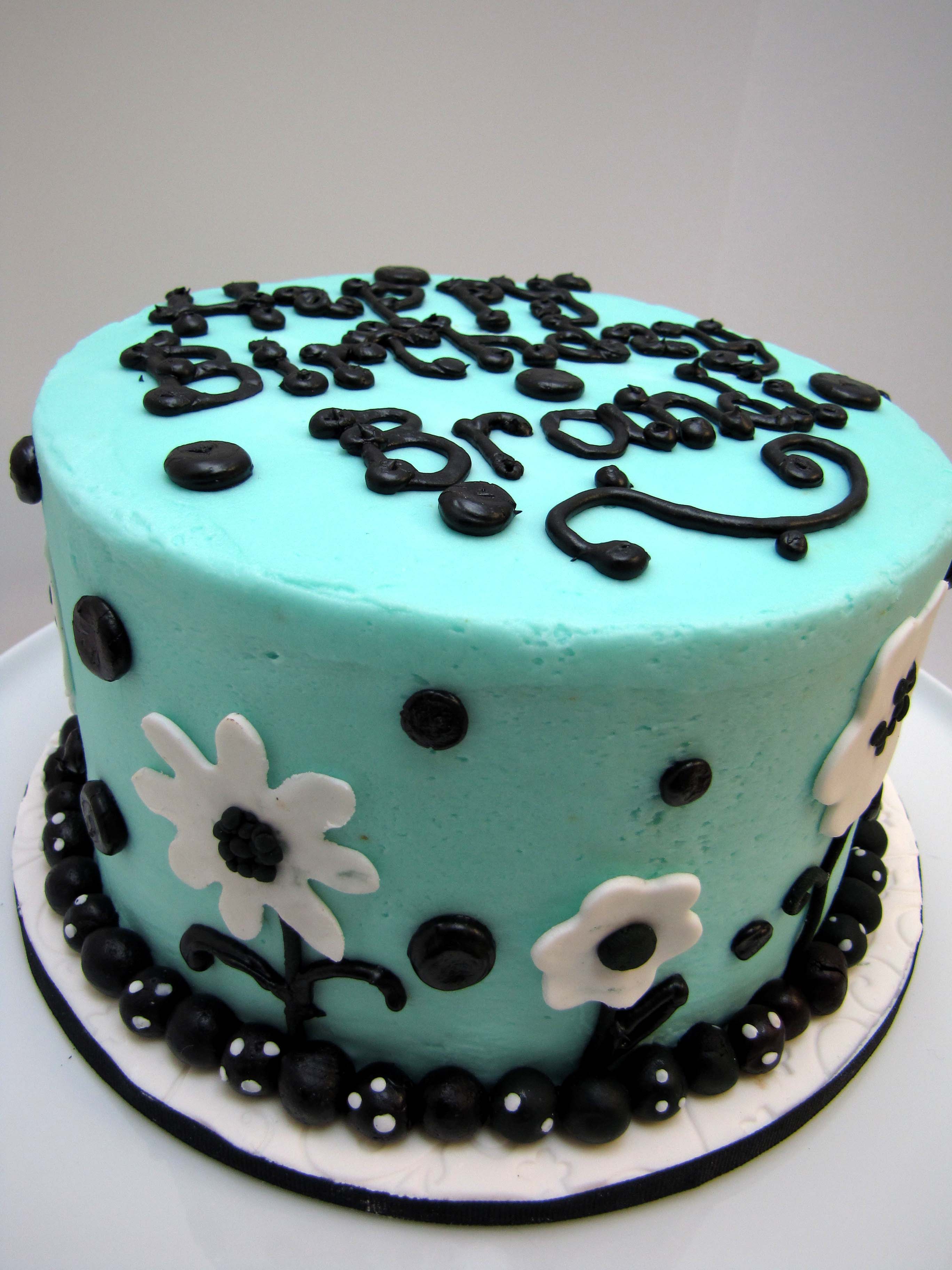 Happy Birthday Blue Cake