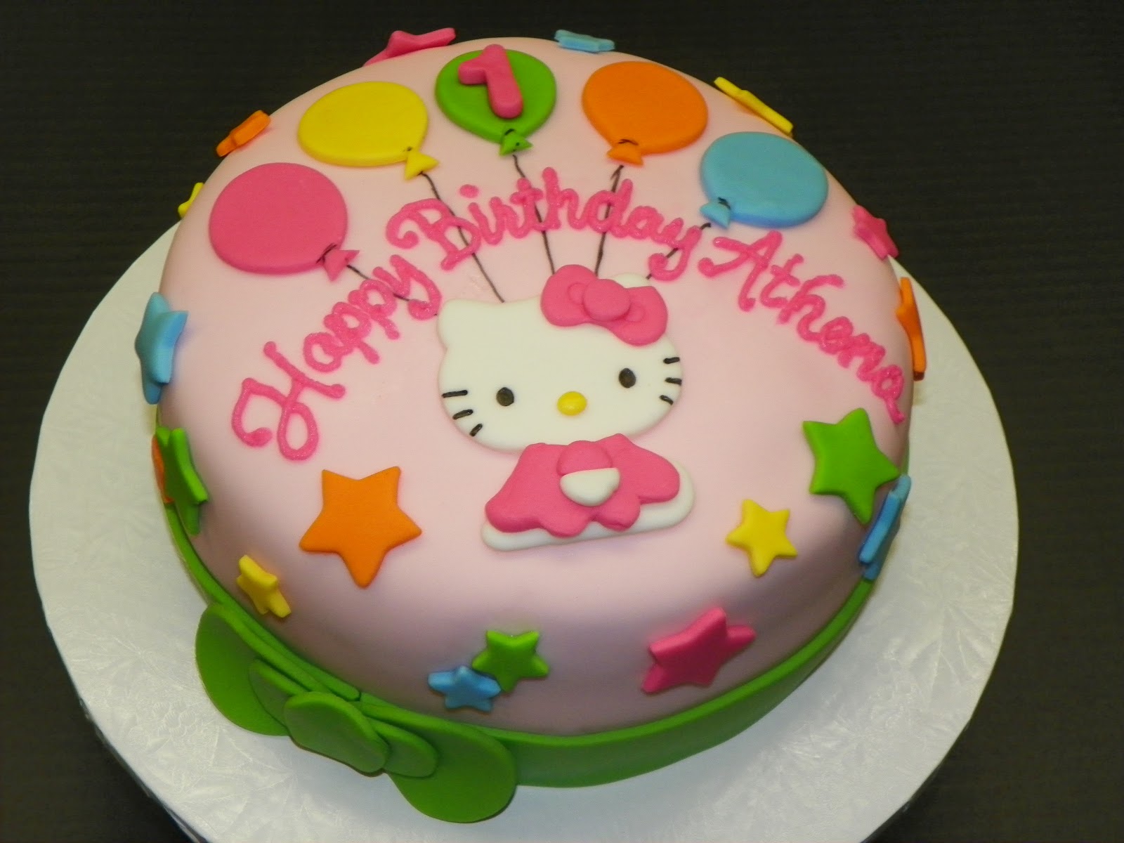 12 Photos of Hello Kitty Fondant Birthday Cakes