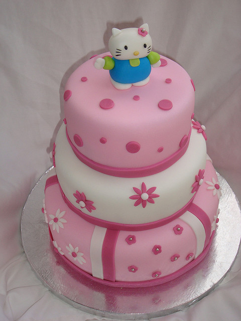 Hello Kitty Fondant Cake