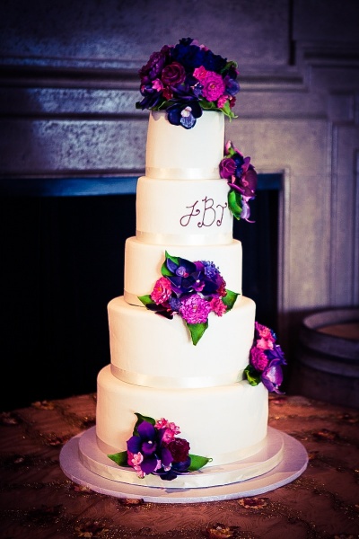 Jewel Tone Wedding Cake