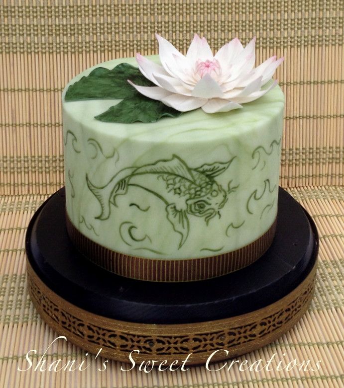 Lotus Flower Birthday Cake