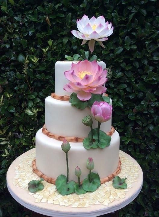 Lotus Flower Birthday Cake