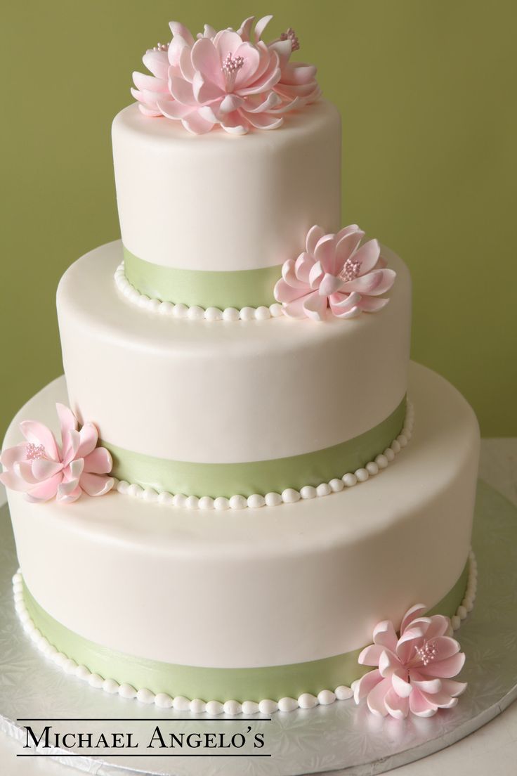 Lotus Flower Wedding Cake