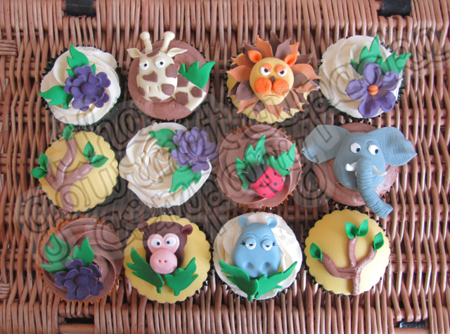 Animal Themed Cupcakes