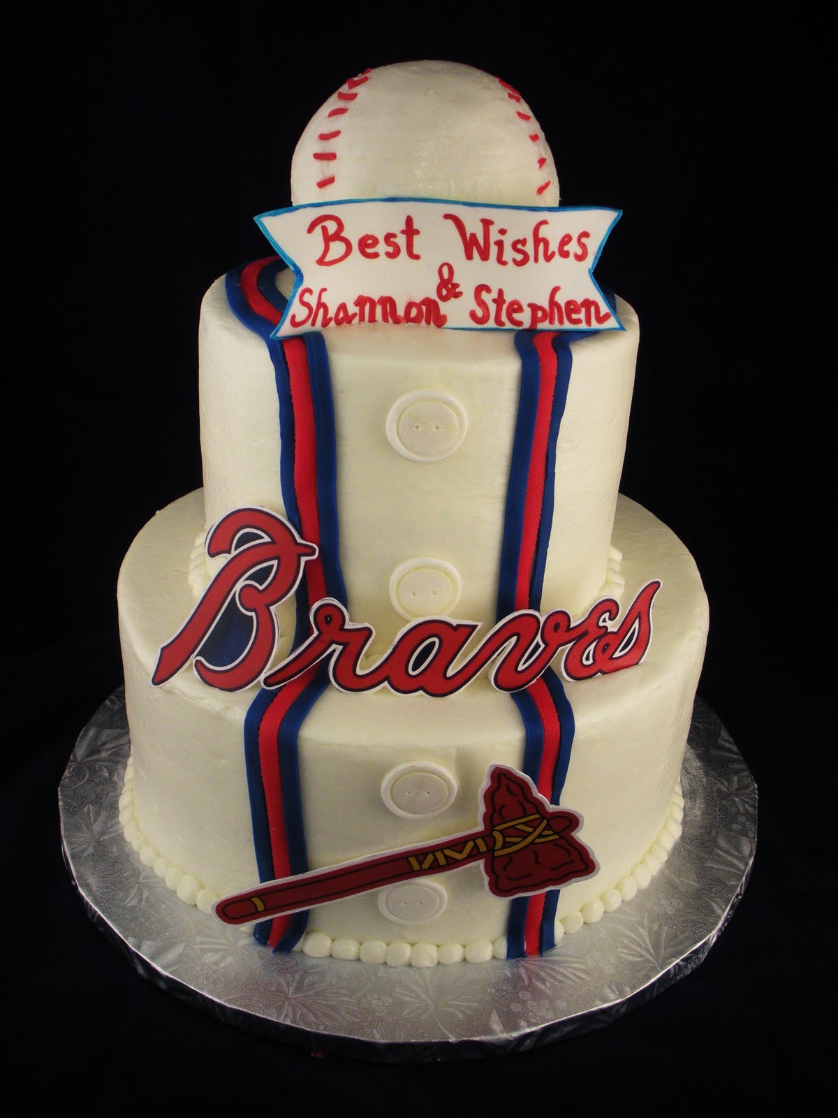 Atlanta Braves Birthday Cake