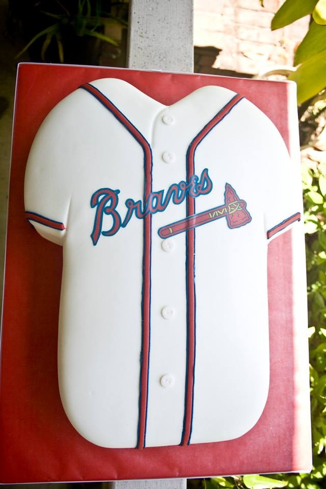 Atlanta Braves Jersey Cake