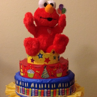 Baby Boy Elmo Birthday Cake