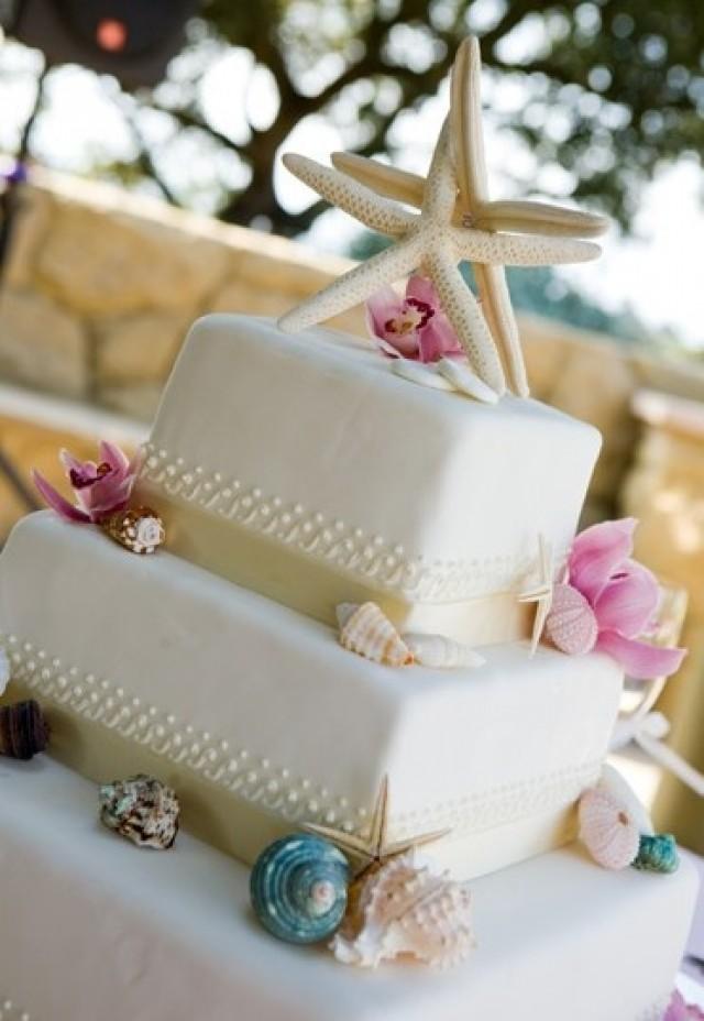 Beach Theme Wedding Cake