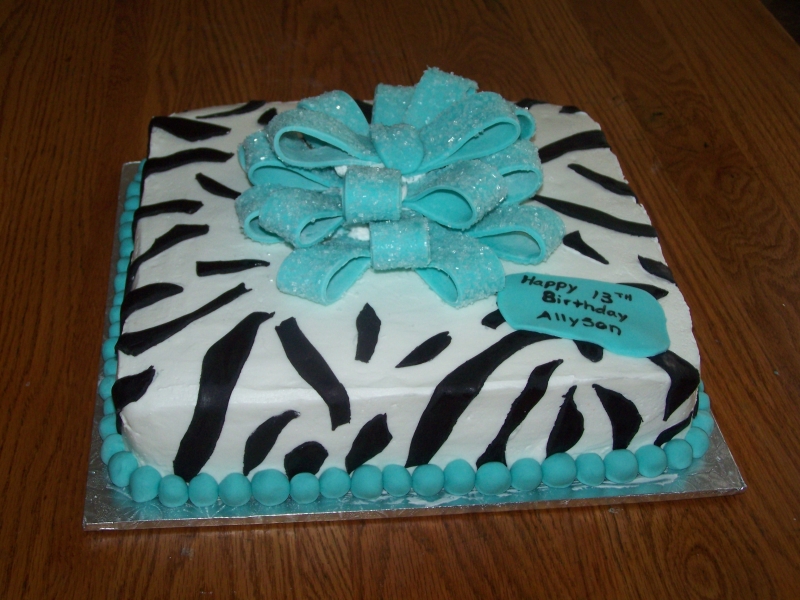 8 Photos of Blue And Zebra Bday Cakes