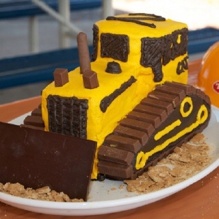 Bobcat Equipment Birthday Cake