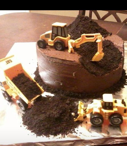 Dirt Truck Birthday Cake