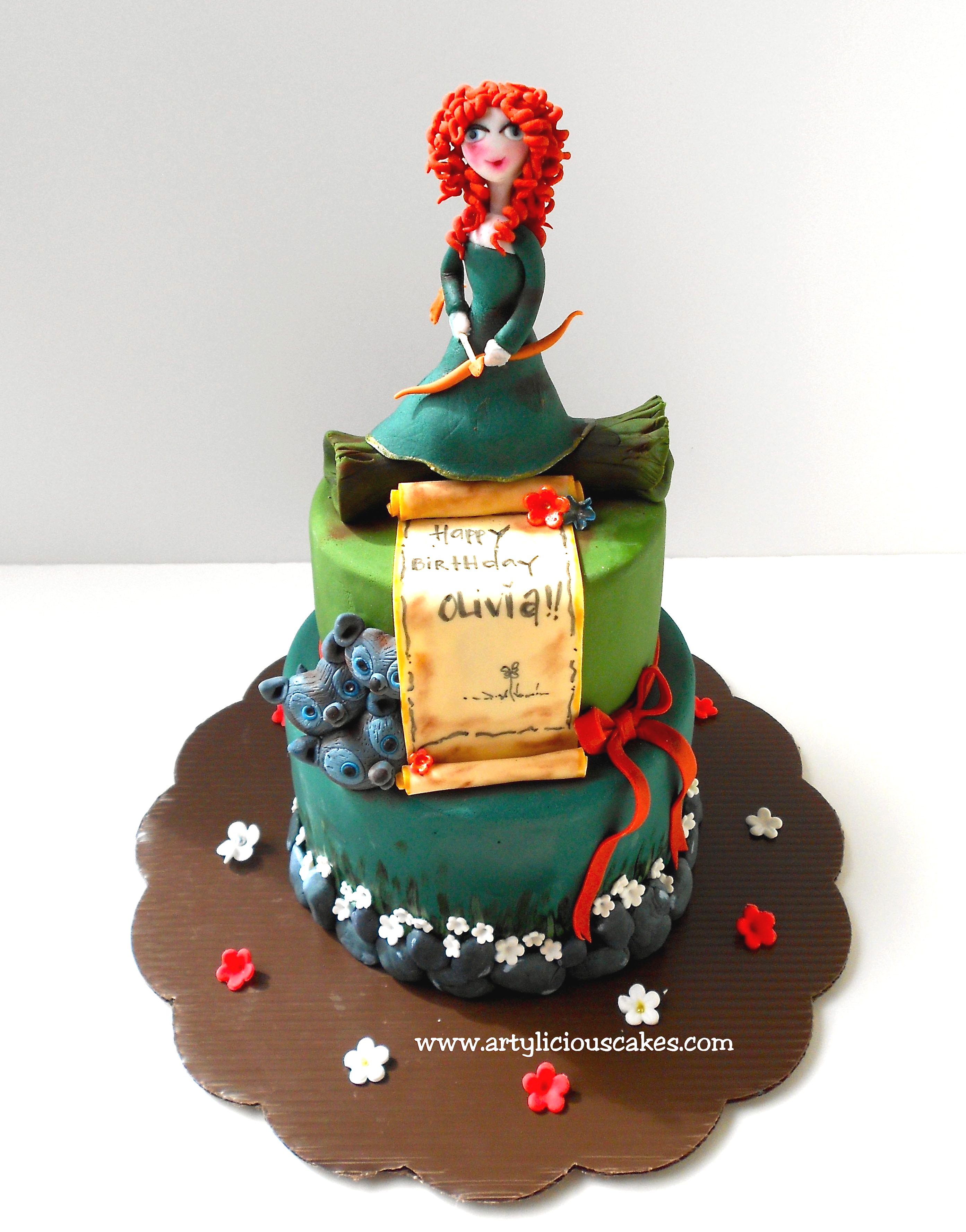 Disney Brave Merida Birthday Cake